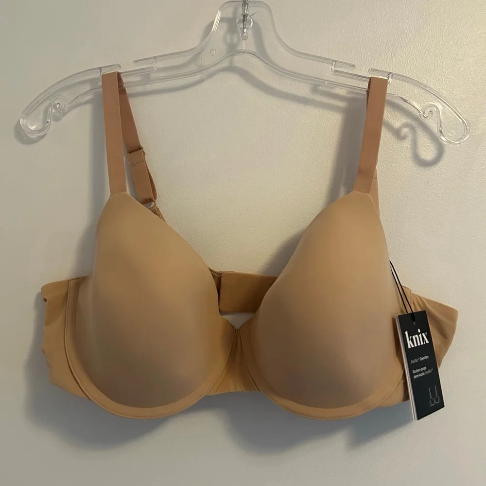 NWT KNIX FreeFlex Demi Bra Size 40D Beige - Picture 4 of 13